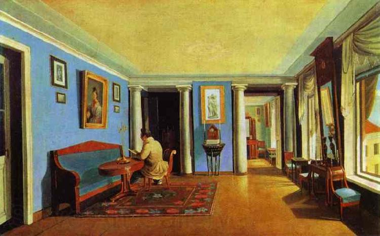 Kapiton Zelentsov Sitting-Room France oil painting art